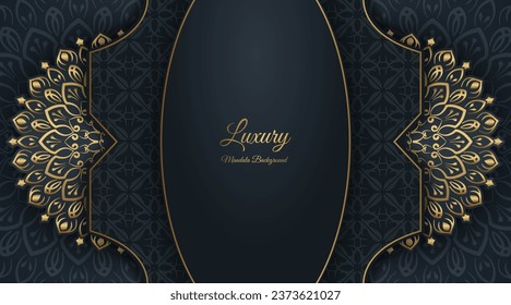 luxuriöser Hintergrund mit Mandala-Ornament