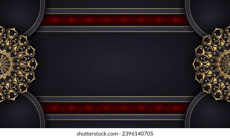 luxury background with mandala ornament