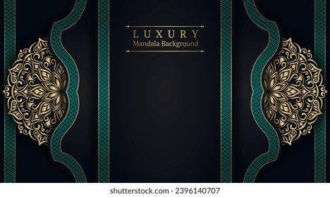 luxury background with mandala ornament