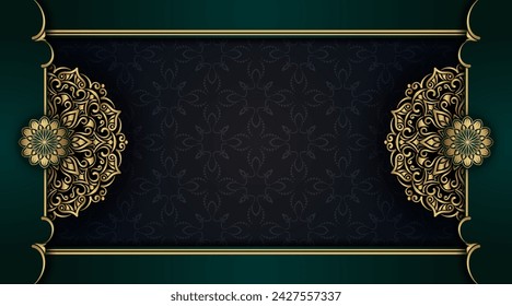 luxury background with mandala ornament