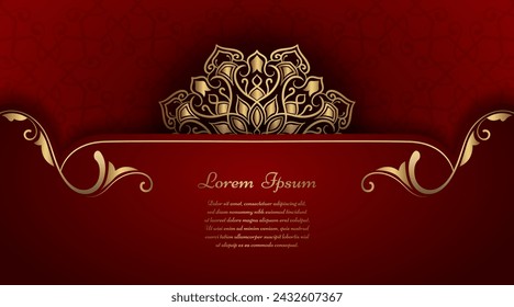 Luxury background with mandala ornament