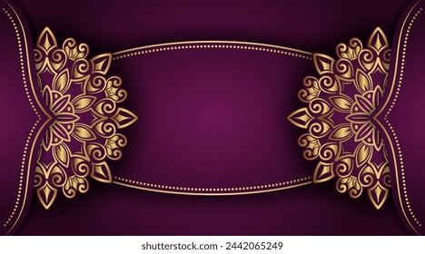 luxury background with mandala ornament