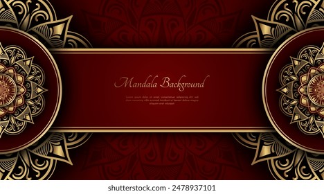 luxury background  with mandala ornament