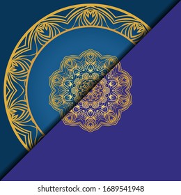 Luxuriöser Hintergrund mit Mandala. Vektorillustration. Ornament elegante Einladung Hochzeitskarte , einladen.