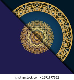 Luxuriöser Hintergrund mit Mandala. Vektorillustration. Ornament elegante Einladung Hochzeitskarte , einladen.