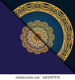 Luxury background with mandala. Vector illustration. Ornament elegant invitation wedding card , invite.