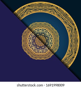 Luxury background with mandala. Vector illustration. Ornament elegant invitation wedding card , invite.