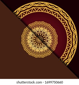 Luxury background with mandala. Vector illustration. Ornament elegant invitation wedding card , invite.