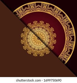 Luxury background with mandala. Vector illustration. Ornament elegant invitation wedding card , invite.
