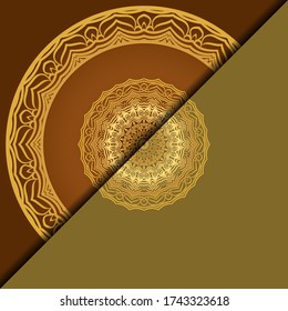 Luxury background with mandala. Vector illustration. Ornament elegant invitation wedding card , invite.