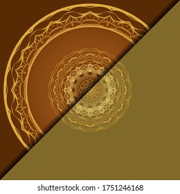 Luxury background with mandala. Vector illustration. Ornament elegant invitation wedding card , invite.