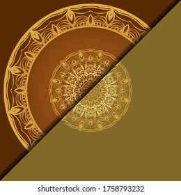 Luxury background with mandala. Vector illustration. Ornament elegant invitation wedding card , invite.