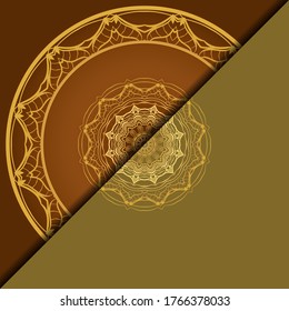 Luxury background with mandala. Vector illustration. Ornament elegant invitation wedding card , invite.