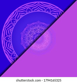 Luxuriöser Hintergrund mit Mandala. Vektorgrafik. Ornament elegante Einladung Hochzeitskarte , einladen.
