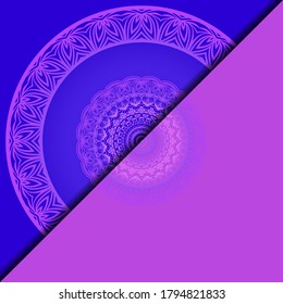 Luxuriöser Hintergrund mit Mandala. Vektorgrafik. Ornament elegante Einladung Hochzeitskarte , einladen.