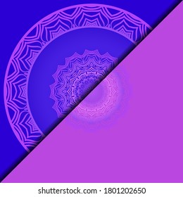 Lujo con Mandala. Ilustración vectorial. Ornamenta elegante tarjeta de invitación de boda , invitación.