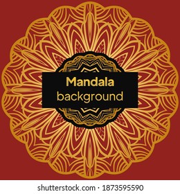 Luxury background with mandala. Vector illustration. Ornament elegant invitation wedding card , invite.