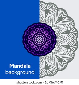 Luxury background with mandala. Vector illustration. Ornament elegant invitation wedding card , invite.