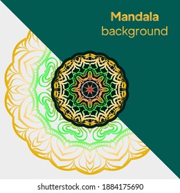 Luxury background with mandala. Vector illustration. Ornament elegant invitation wedding card , invite.