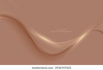 Luxury Background Mocha Mousse color, year 2025. Fashion color palette Abstract blurred Wave coffee color swatch collage featuring Mocha Mousse vector backdrop