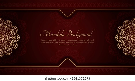 Luxury background with ornamental mandala
