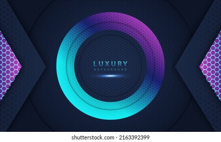 luxury background overlap layer on dark space
