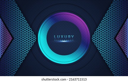 luxury background overlap layer on dark space