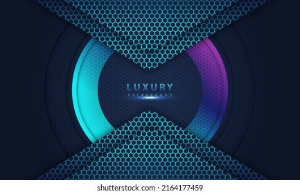 luxury background overlap layer on dark space