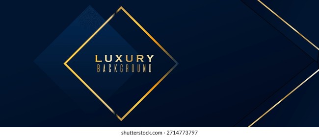 Capa azul superpuesta del fondo de lujo con efecto dorado cuadrado brillante . Traje para los negocios, Anuncios