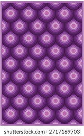 Arte vectorial de diseño abstracto de círculo de línea geométrica sin costuras de patrón de fondo de lujo