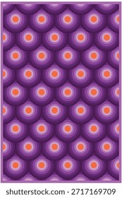 Arte vectorial de diseño abstracto de círculo de línea geométrica sin costuras de patrón de fondo de lujo