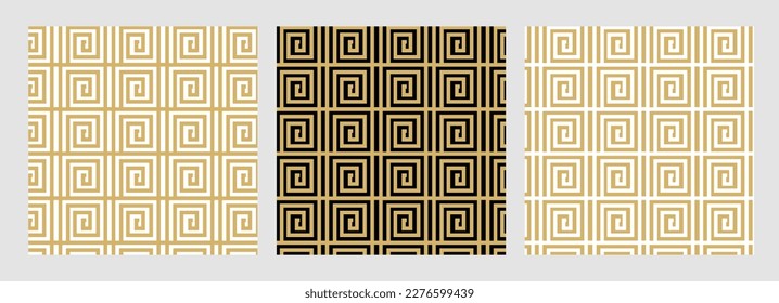 Luxury background pattern seamless line abstract gold color chevron and square . Royal Japanese geometric vector print. Christmas background