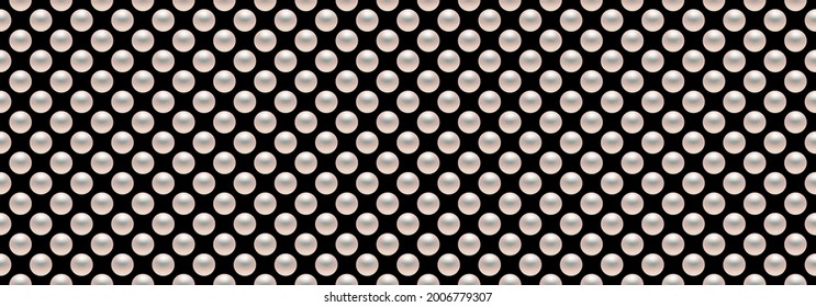 Luxury background with pearls. Seamless vector illustration. 