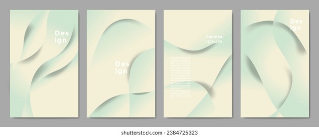 Plantilla de diseño de póster de fondo de lujo en estilo de color gradiente