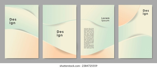Plantilla de diseño de póster de fondo de lujo en estilo de color gradiente