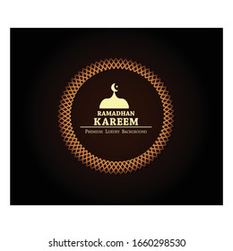 Luxury background ramadan with a combination glowing golden vector illustrator graphic design with shining golden halftone pattern good for celebration