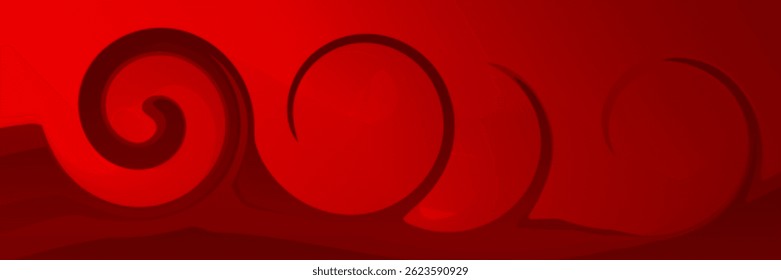 Fundo de luxo com padrão de linha vermelha (curvas guilhochê). Fundo de tecnologia vetor premium para layout de negócios, certificado digital, modelo de folheto formal