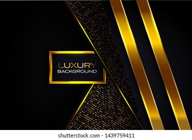 LUXURY BACKGROUND WITH SHINE, GOLD LINE AND GLITTER
