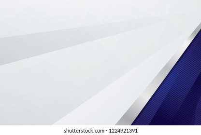 Luxury background with silver border and blue color