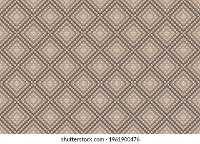 Luxury background in soft colors with small pearls and rhombuses. Seamless vector illustration. 