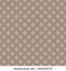 Luxury background in soft colors with small pearls and rhombuses. Seamless vector illustration. 
