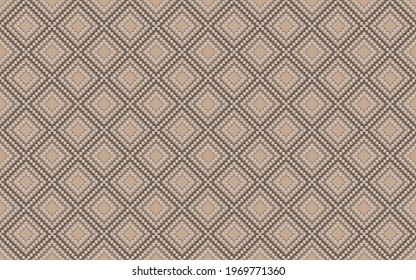 Luxury background in soft colors with small pearls and rhombuses. Seamless vector illustration. 