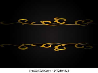 Luxury background template with golden abstract floral. Beauty and elagant with modern design. Can be used for important events. Eps 10.