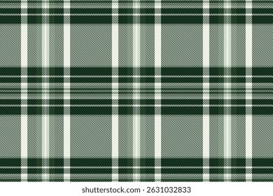 Luxury background texture pattern, girl tartan textile vector. Checked seamless check fabric plaid in dark and white colors palette.