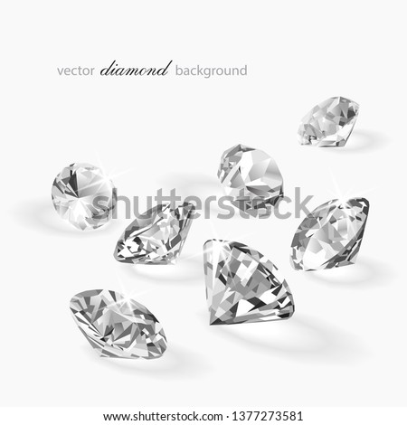 Luxury background with vector diamonds for modern design