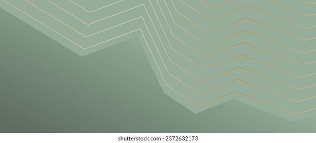 Luxury background vector. Golden curve line, gradient of golden lines in art deco style. Illustration design for card, grand opening, party invitation, wedding, background.