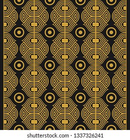 Luxury background vector. Golden pattern, wallpaper template design