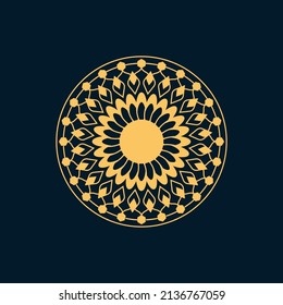 Vector de Mandala de fondo de lujo en ilustración diseño gráfico vectorial premium y arte digital Premium Vector