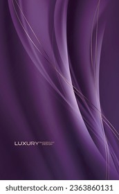 Luxury background with wave line style design.
