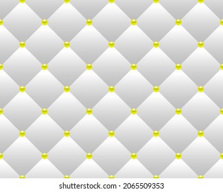 Luxury background with yellow beads. Vector illustration. 